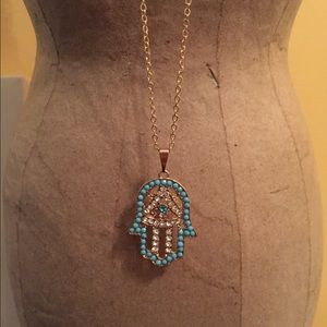 Hamsa Hand Necklace!