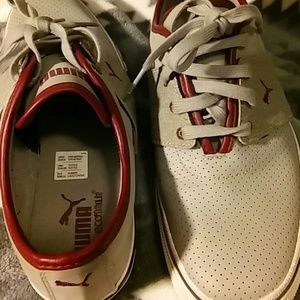 Puma El Ace Gray/Burgundy