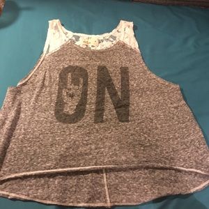 Cute Rock on crop top