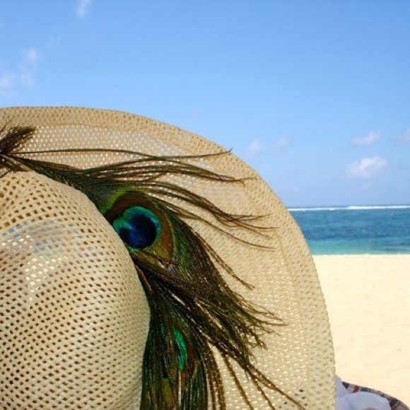 Peacock Beach Straw Hat
