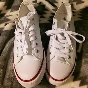 White Canvas Sneakers