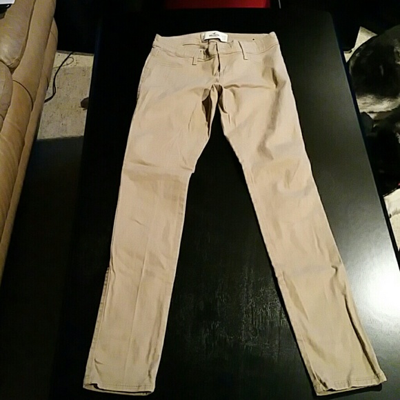 Hollister Skinny Jeans, Tan, 1R w 25, L 31