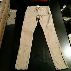 Hollister Skinny Jeans, Tan, 1R w 25, L 31