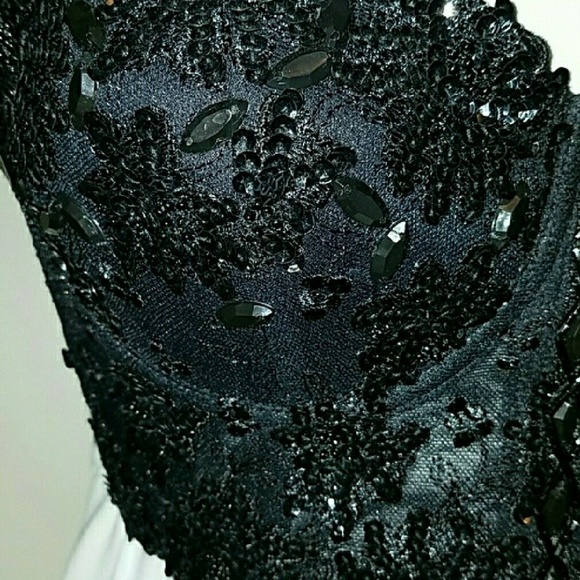 🆕Marciano Black Sequin Bustier - Picture 1 of 4