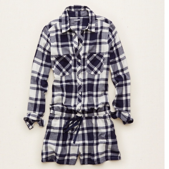 aerie Other - New Aerie Flannel Romper - Medium