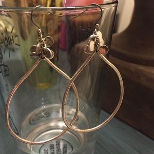 Lucky Brand Silver Teardrop Earrings