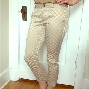 Crop pants with pattern!