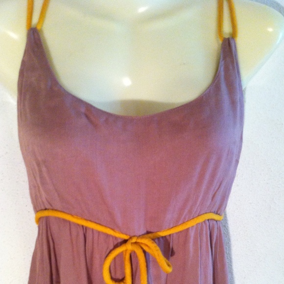 White rice brown dress - Picture 1 of 4