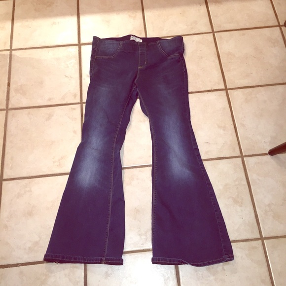 Free People Denim - Free People Kick Flare Pull On Jeans