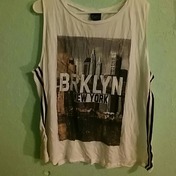 Rue21 Plus; BRKLYN NY tank top with sequins