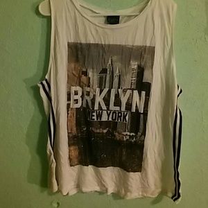 Rue21 Plus; BRKLYN NY tank top with sequins