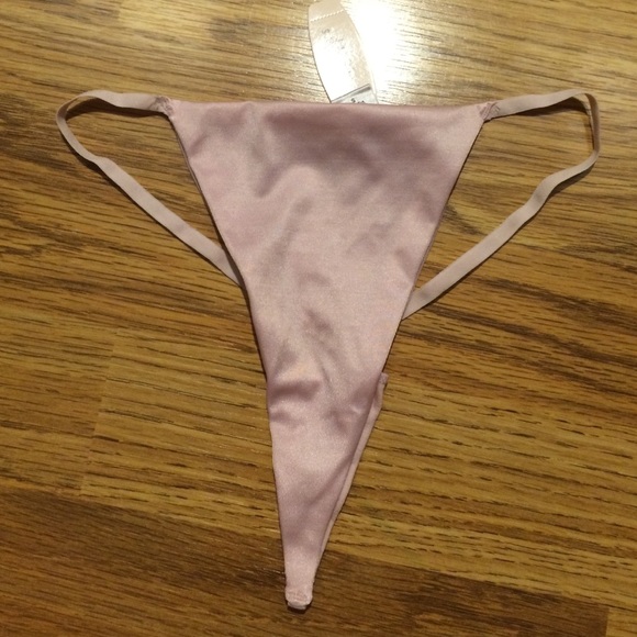 Pink thong size small