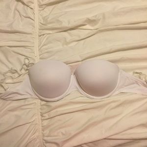 ⚠️LAST CHANCE!⚠️ PINK White Strapless Bra