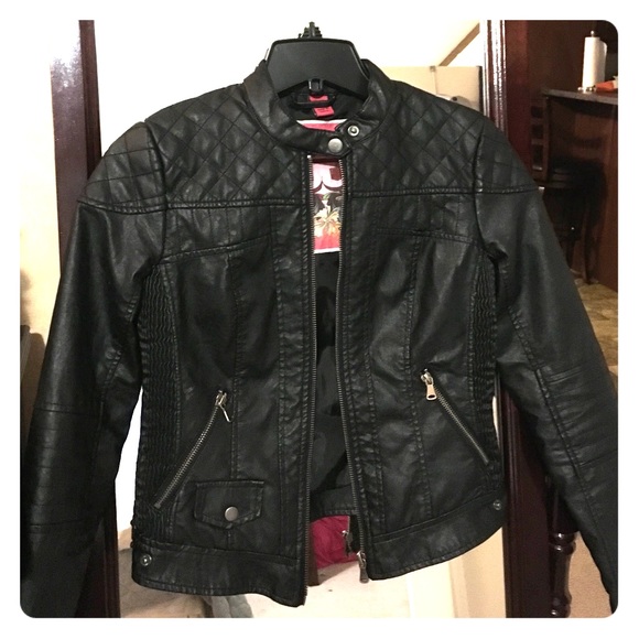 Faux leather jacket