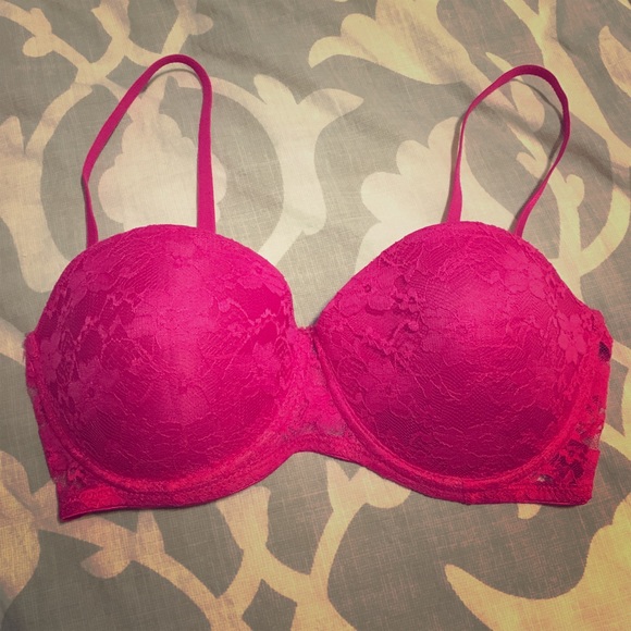 Pink bra