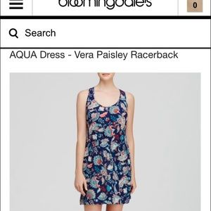 Aqua Dresses - Aqua Paisley Dress Aqua Dresses - Aqua Paisley Dress
