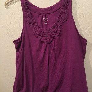 Lane Bryant Size 16 Purple Summer Top