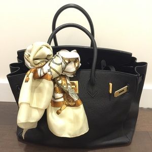 Black Leather tote bag