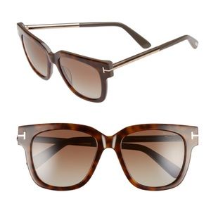 Tom Ford Tracy Havana Brown Gradient Sunglasses