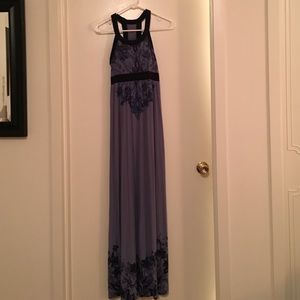 Athleta long cotton dress with shelf insert, small
