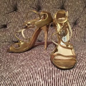 Jimmy Choo gold Sandals!