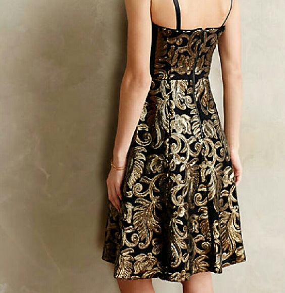 Byzantine sequin Dress removable straps - Picture 2 of 4