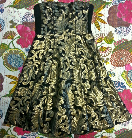 Byzantine sequin Dress removable straps - Picture 4 of 4