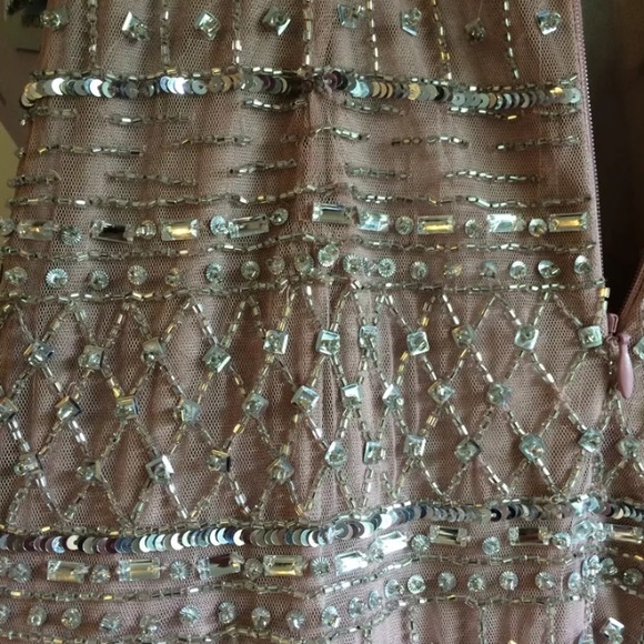 Js collection mauve dress size 0 new tag prom love - Picture 4 of 4