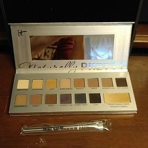 It Cosmetics palette and Buxom brush