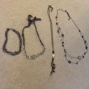 4 necklace bundle for $6