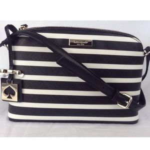 KS Brightwater Drive Black White Stripe Hanna Bag