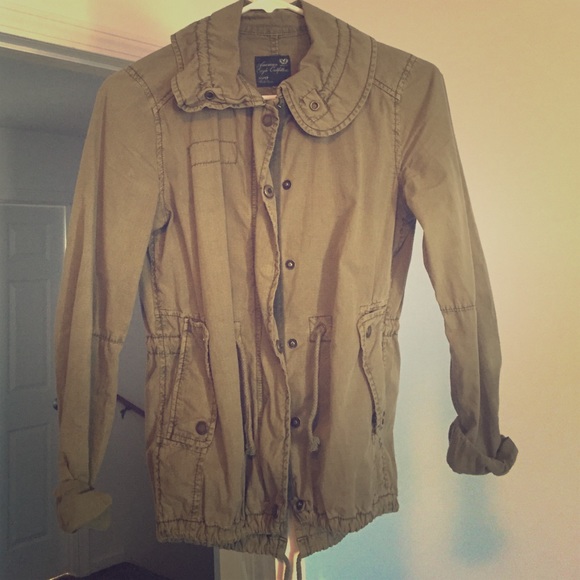 Green utility jacket