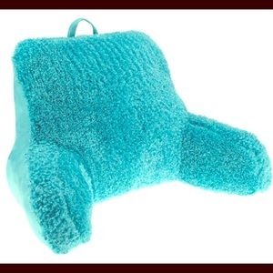 Fuzzy Terquoise Plush Backrest