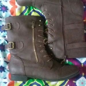 Dark brown boots