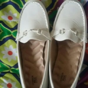 White loafers