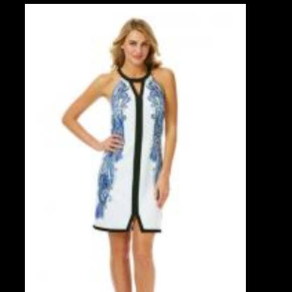 Laundry - Dazzling Blue Multi Color Shift Dress - Picture 4 of 4