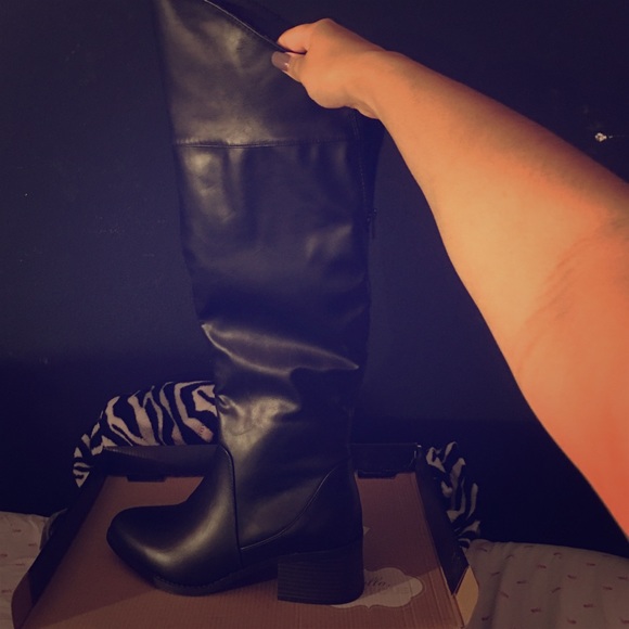 Over the Knee Black Boots