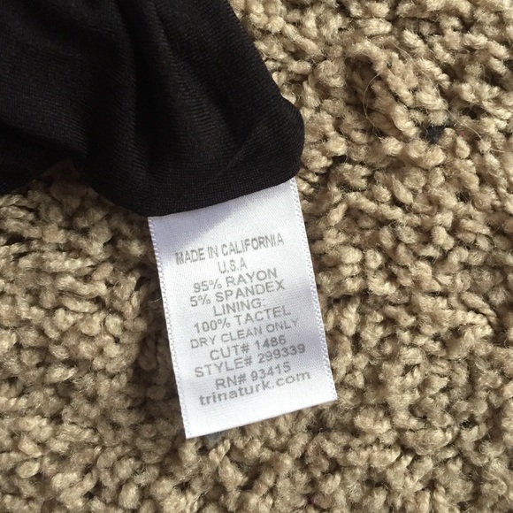 Trina Turk cape back jersey dress 8 - Picture 4 of 4