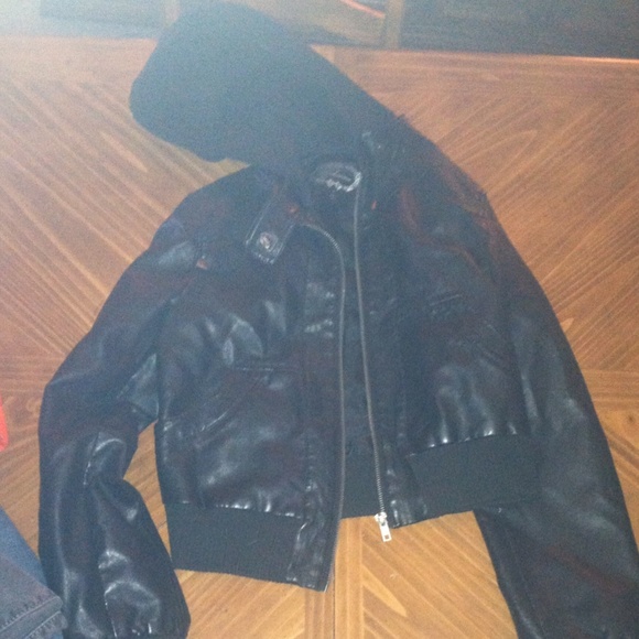 Faux leather jacket