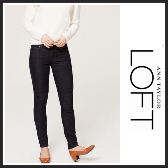 LOFT modern skinny, rinse wash
