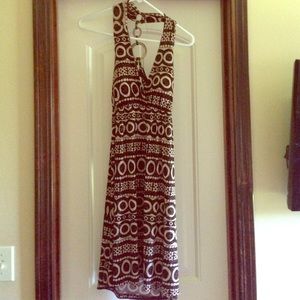 Cute, backless sundress with pretty detail