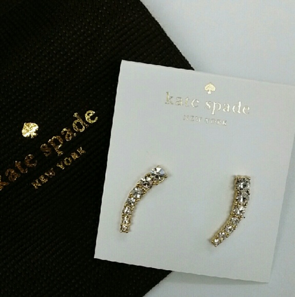 Kate Spade Jewelry - Kate Spade Crystal Earpin Earrings Dainty Sparkler