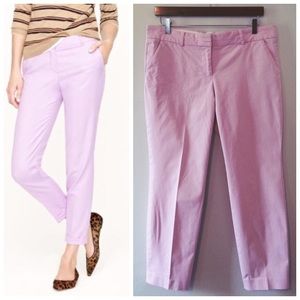 J. Crew Cafe Capri in Iced Lilac