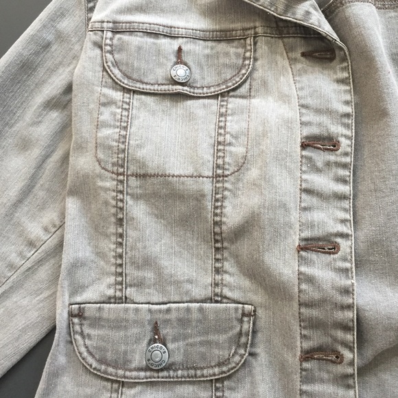 Chico's Grey Denim Jean Jacket - Picture 3 of 3