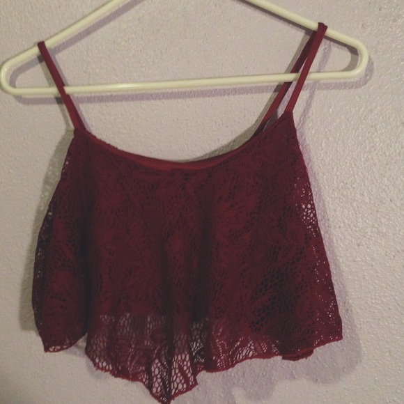 Charlotte Russe lace crop top