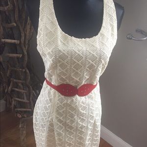 Cream crochet vintage dress Cream crochet vintage dress