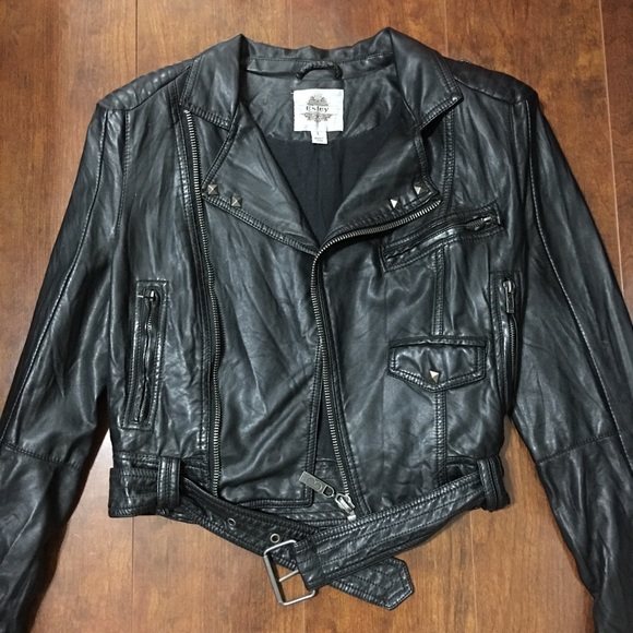 Jackets & Blazers - Faux Leather Moto Jacket