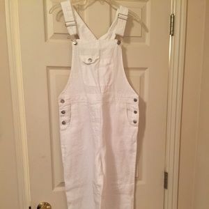 Chadwick's White Linen Overalls
