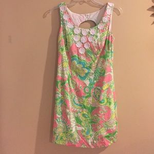 Lily Pulitzer green and pink print dress