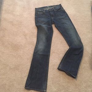 7 jeans, like new!! High waist boot cut